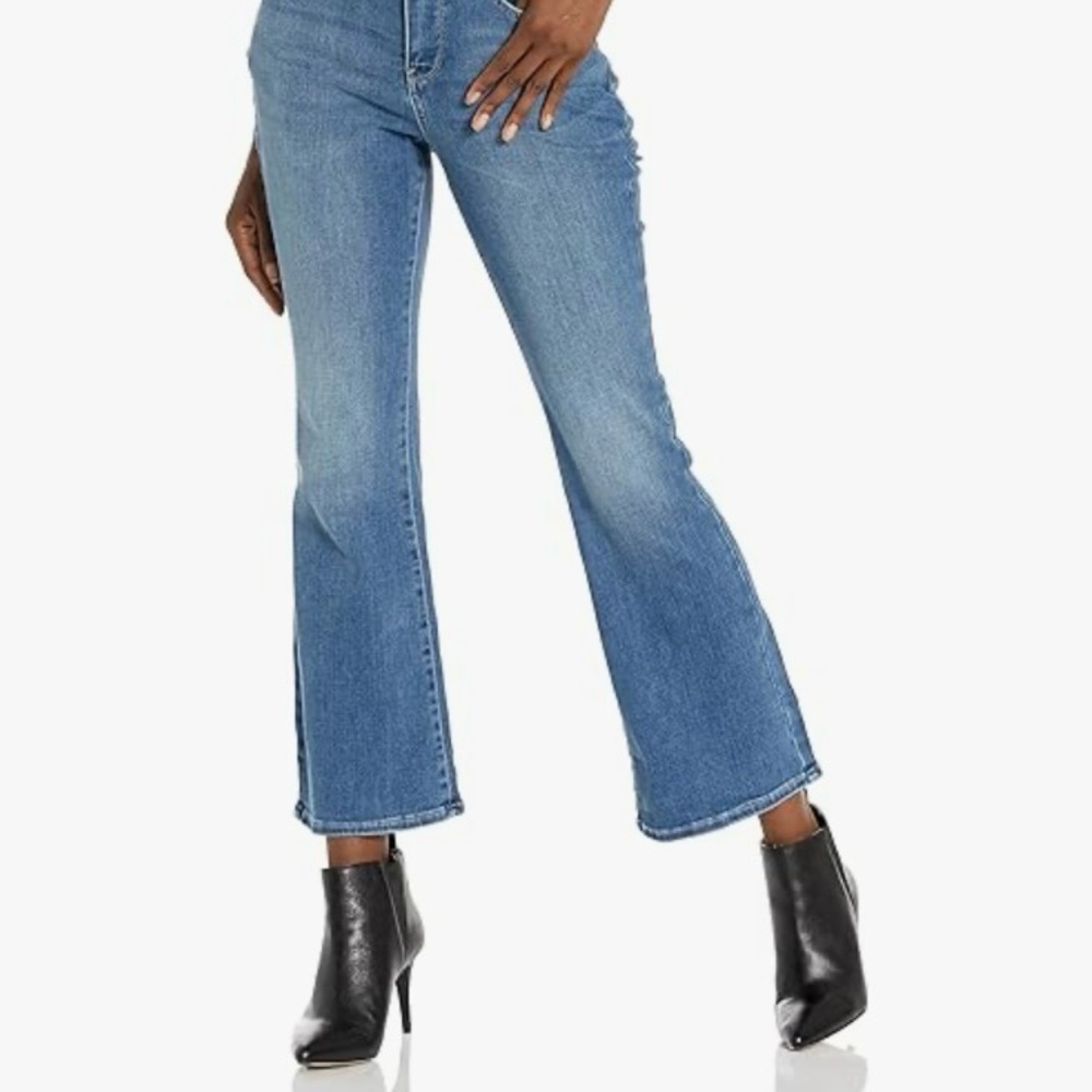 NYDJ Blue Flare Wide Leg Jeans